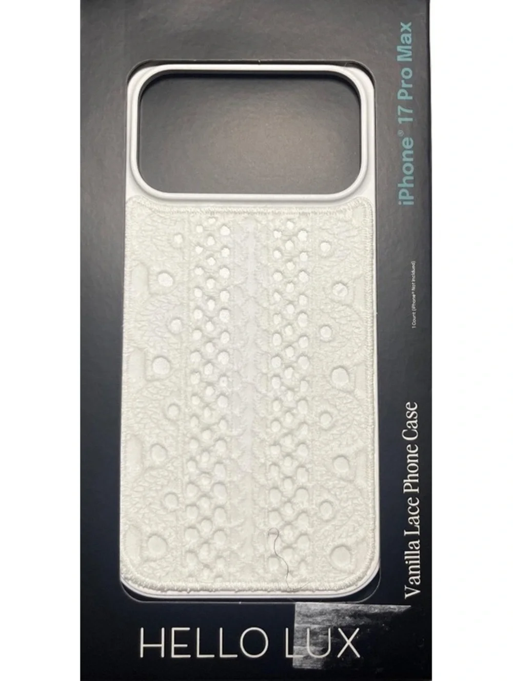 iPhone 17 Pro Max Case by Hello Lux Vanilla Lace Phone Case Drop Protection NEW